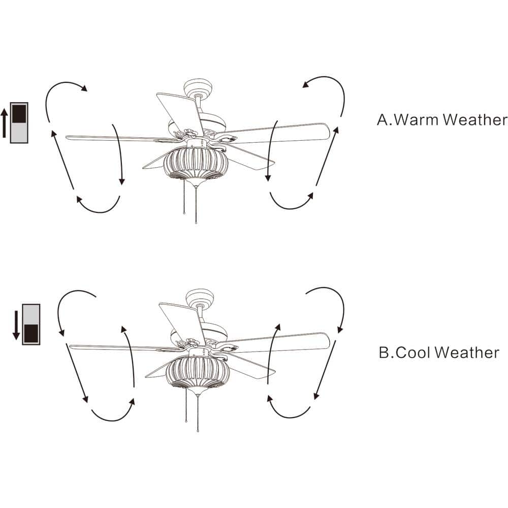 Chrysaor 52-Inch Matte Black and Bronze Crystal Chandelier Ceiling Fan