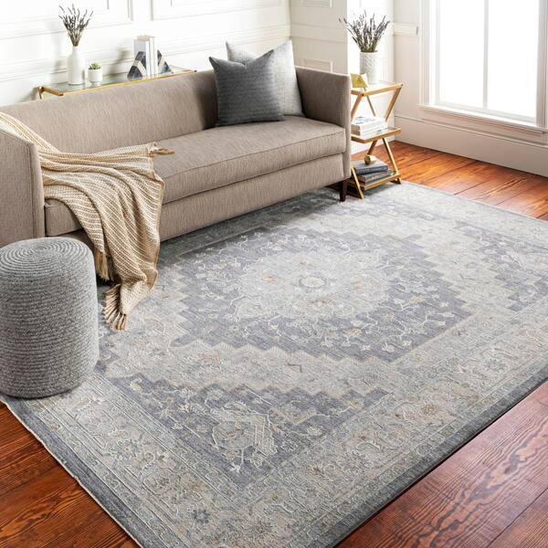 Warwick Charcoal 3 ft. x 7 ft. Indoor Area Rug
