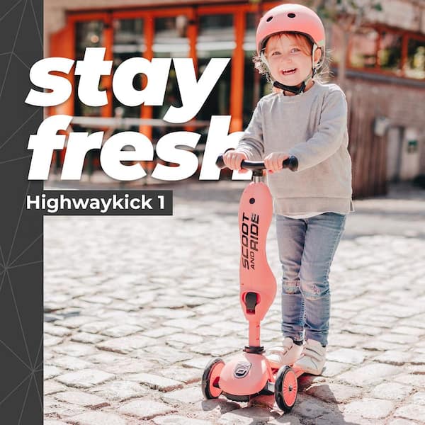 2 in 1-Ride-on and Stand Kids Scooter, Ages 1-5, Highwaykick
