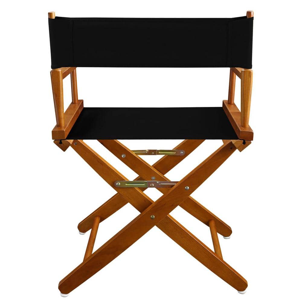 Mission Oak and Black Extra-Wide Director's Chair