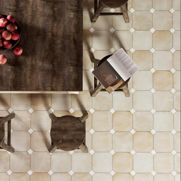 Laverton Octagon Arena with Taco Nieve 8 in. x 8 in. Porcelain Floor and Wall Tile (22.5 sq. ft. /Case)