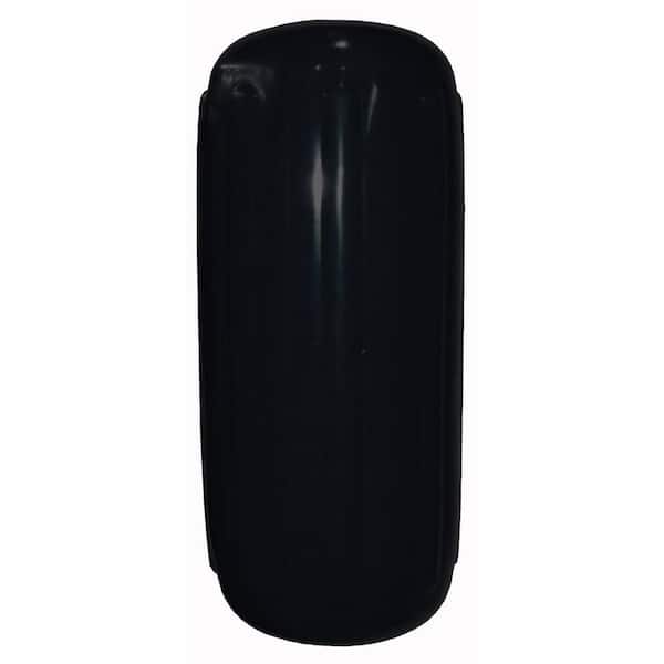 6 in. x 15 in. Ribbed Boat Fender, Black