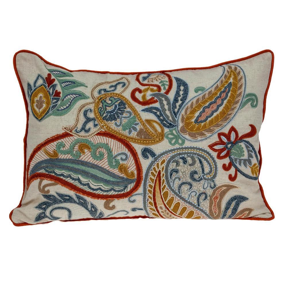 Dora Transitional Beige Bolster Throw Pillow
