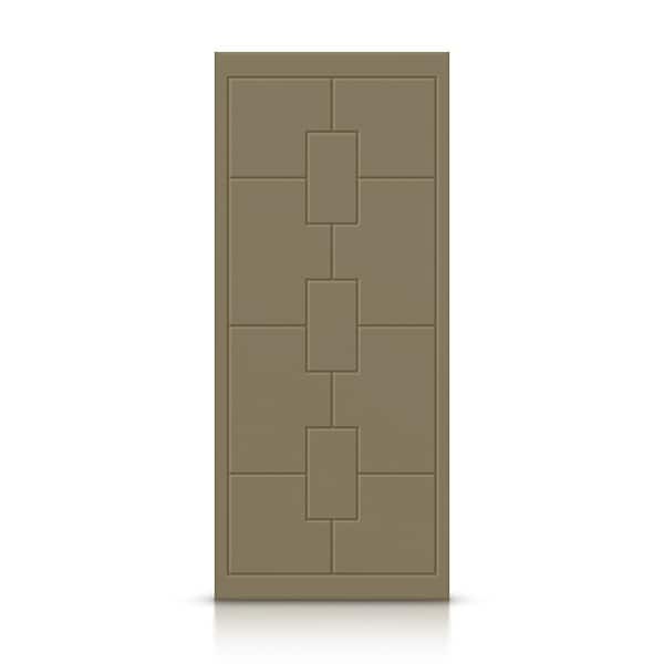 CALHOME 30 in. x 80 in. Hollow Core Olive Green Painted Composite MDF Interior Door Slab