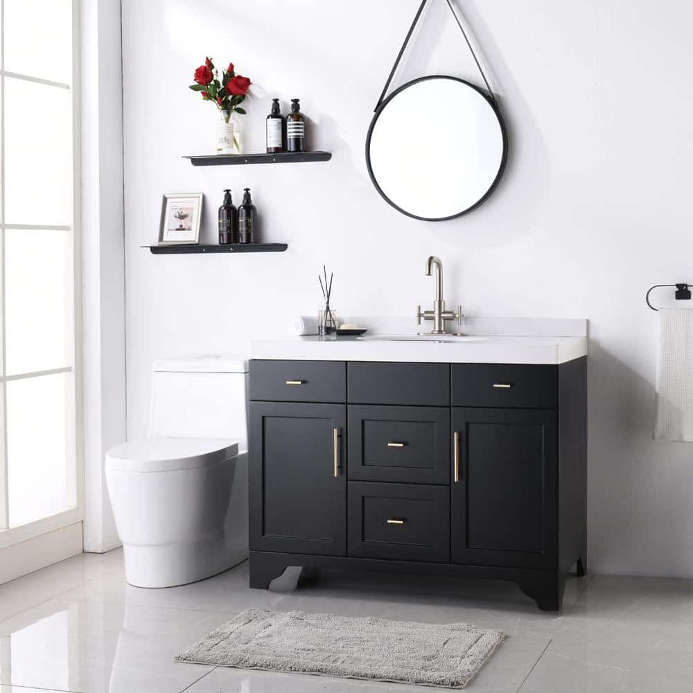 Brushed Nickel 4-Inch Centerset 2-Handle Bathroom Faucet with Drain