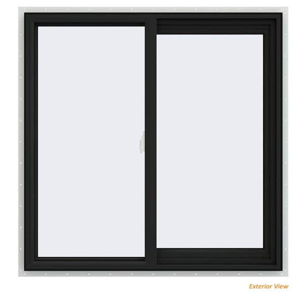 JELD-WEN 36 in. x 36 in. V-2500 Series Bronze Exterior/White