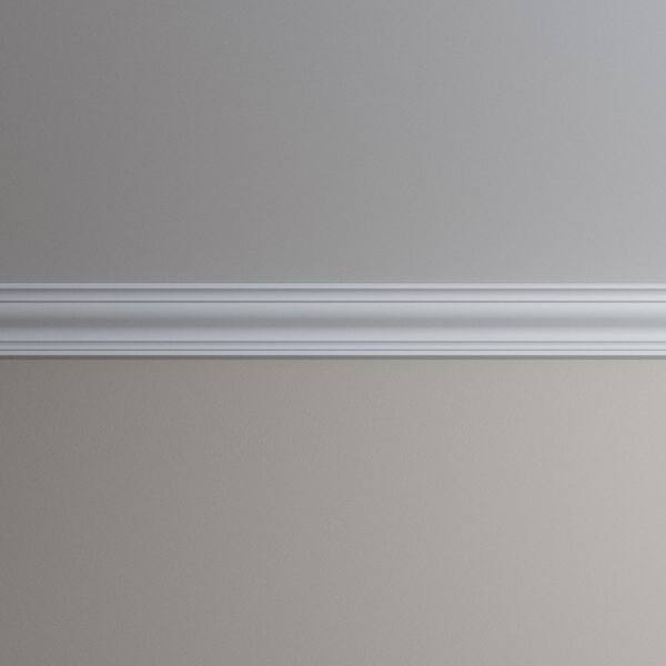Ekena Millwork Harlington 4 in. D x 5.5 in. W x 96 in. L Polyurethane Crown Moulding