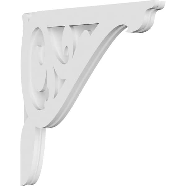 Ekena Millwork 1-7/8 in. x 22 in. x 22 in. PVC Carrillo Corbel