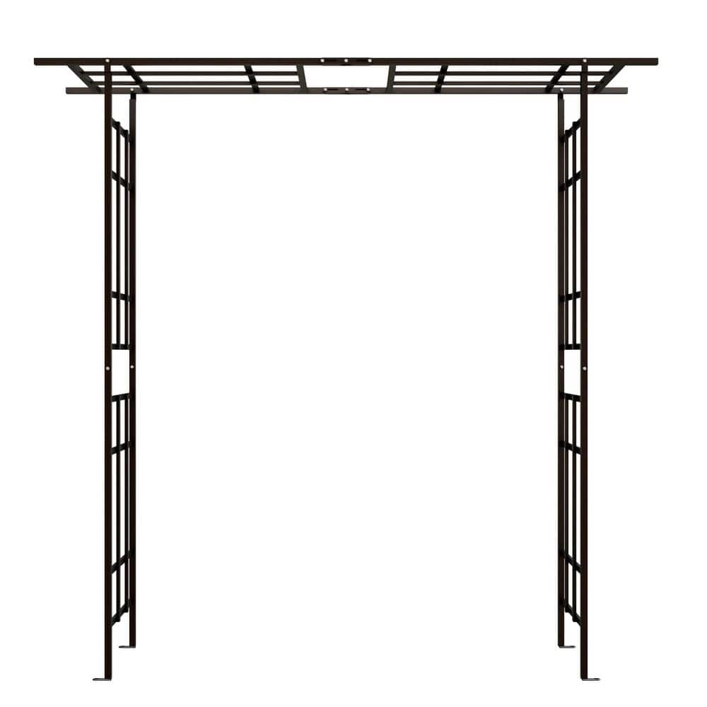 78.15 x 16.93 x 77.56 in. Outdoor Black Trellis Metal Garden Arch Adjustable Width Garden Arch for Climbing Plants price history on PriceWatchPro