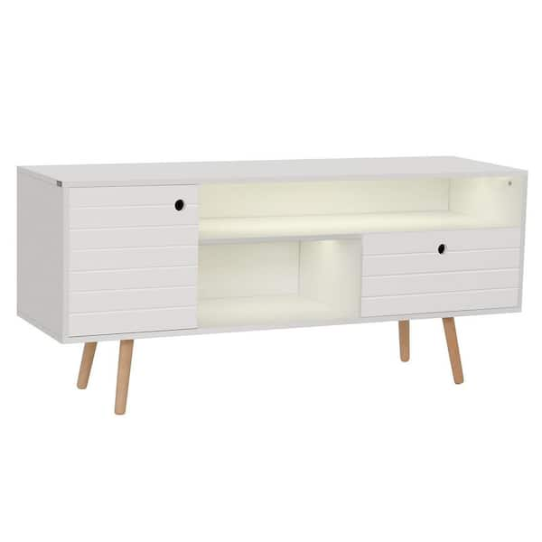 White tv stand store with legs