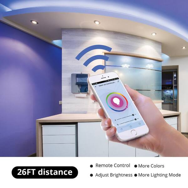 WBM SMART 1 x 5 m RGB Colored Rope Strip Light Wi-Fi, Remote Control WBM SMART 1 x 5 m RGB Colored Rope Strip Light Wi-Fi, Remote Control