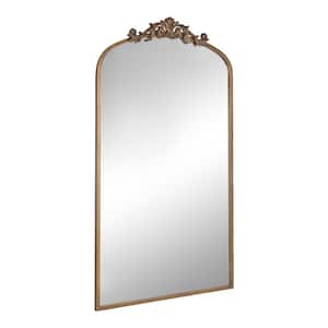 Arendahl 23.50 in. W x 42.00 in. H Gold Arch Traditional Framed Decorative Wall Mirror