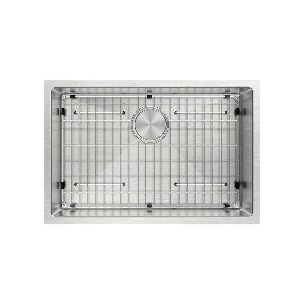 Modena 28-Inch Rectangular Stainless Steel Single Bowl Undermount Kitchen Sink