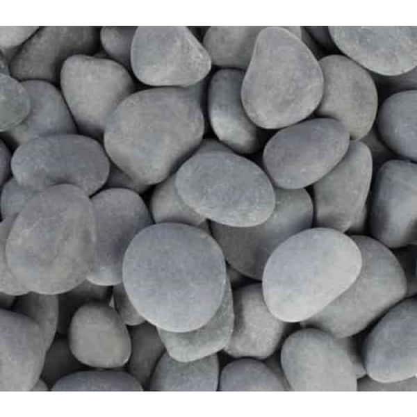 Unbranded 0.4 cu. ft. 1 in. to 3 in. 30 lbs. Gray Mexican Beach Pebble (32-Pack Pallet)