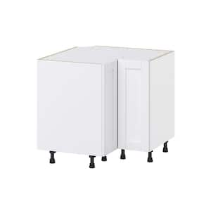 Mancos Bright White Shaker Assembled Base Corner Kitchen Cabinet (36 in. W x 34.5 in. H x 24 in. D)
