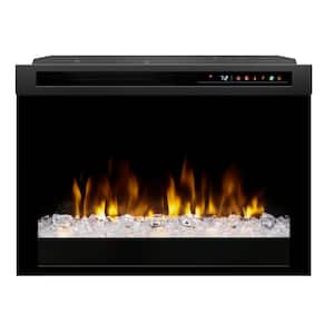 Multi-Fire XHD 26 in. Electric Fireplace Firebox with Acrylic Ember Bed in Black