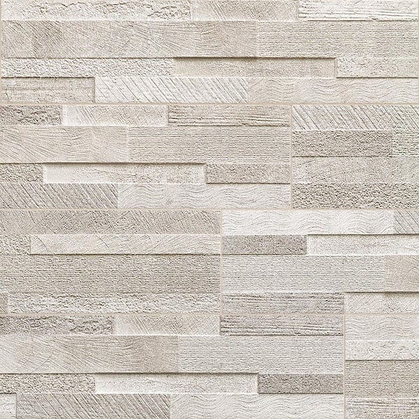 Ivy Hill Tile Holden White Ledger Panel 5.82 in. x 23.74 in. Textured Porcelain Wall Tile (10.97 sq. ft./Case)