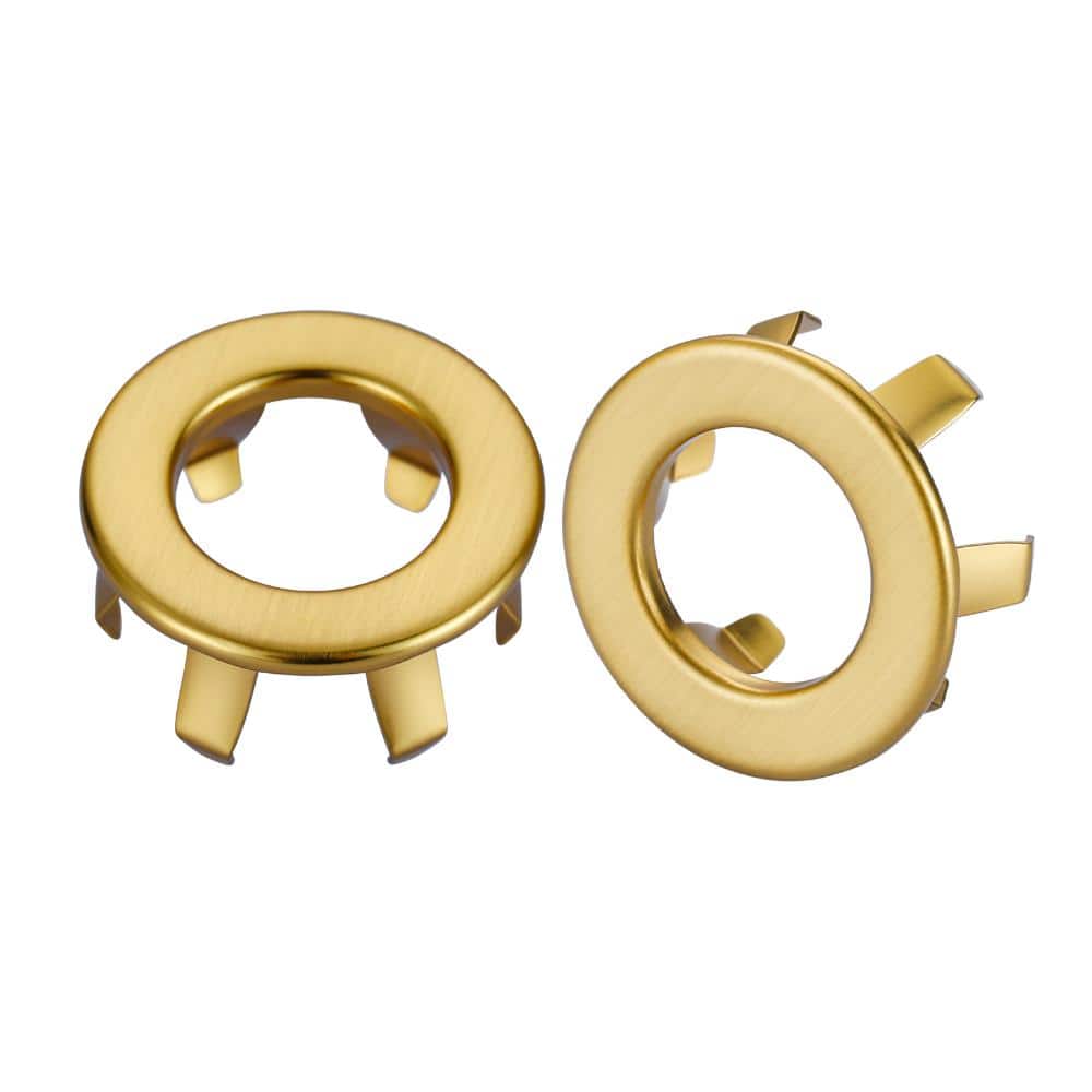 2-Pack 1.08 in. Brass Sink Overflow Rings Universal Fit in Brushed Gold price history on PriceWatchPro