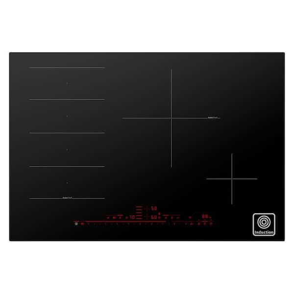 Benchmark Series 30 in. Induction Cooktop in Black with 4 Burner Elements