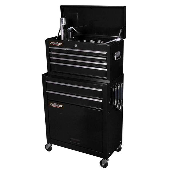 SPEEDWAY 24 in. 8-Drawers Wide Portable Tool Chest and Cabinet Combo