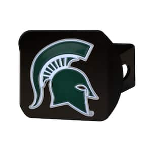 NCAA Michigan State University Color Emblem on Black Hitch Cover