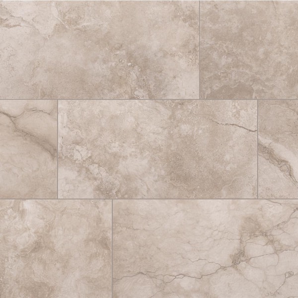 Florida Tile Home Collection Oasis Beige Matte 12 in. x 24 in. Rectified Porcelain Floor and Wall Tile (425.6 sq. ft./Pallet)