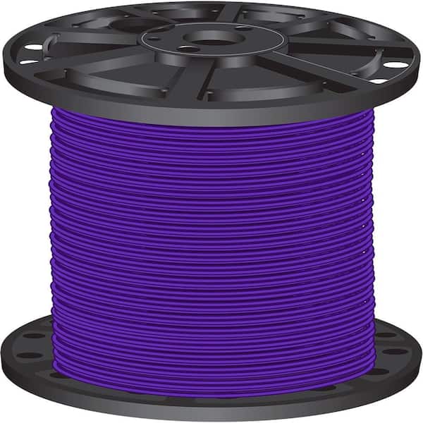 Southwire 2,500 ft. 10 Purple Solid CU THHN Wire