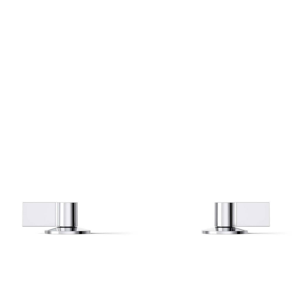 Polished Chrome Modern Lever Bathroom Sink Handles