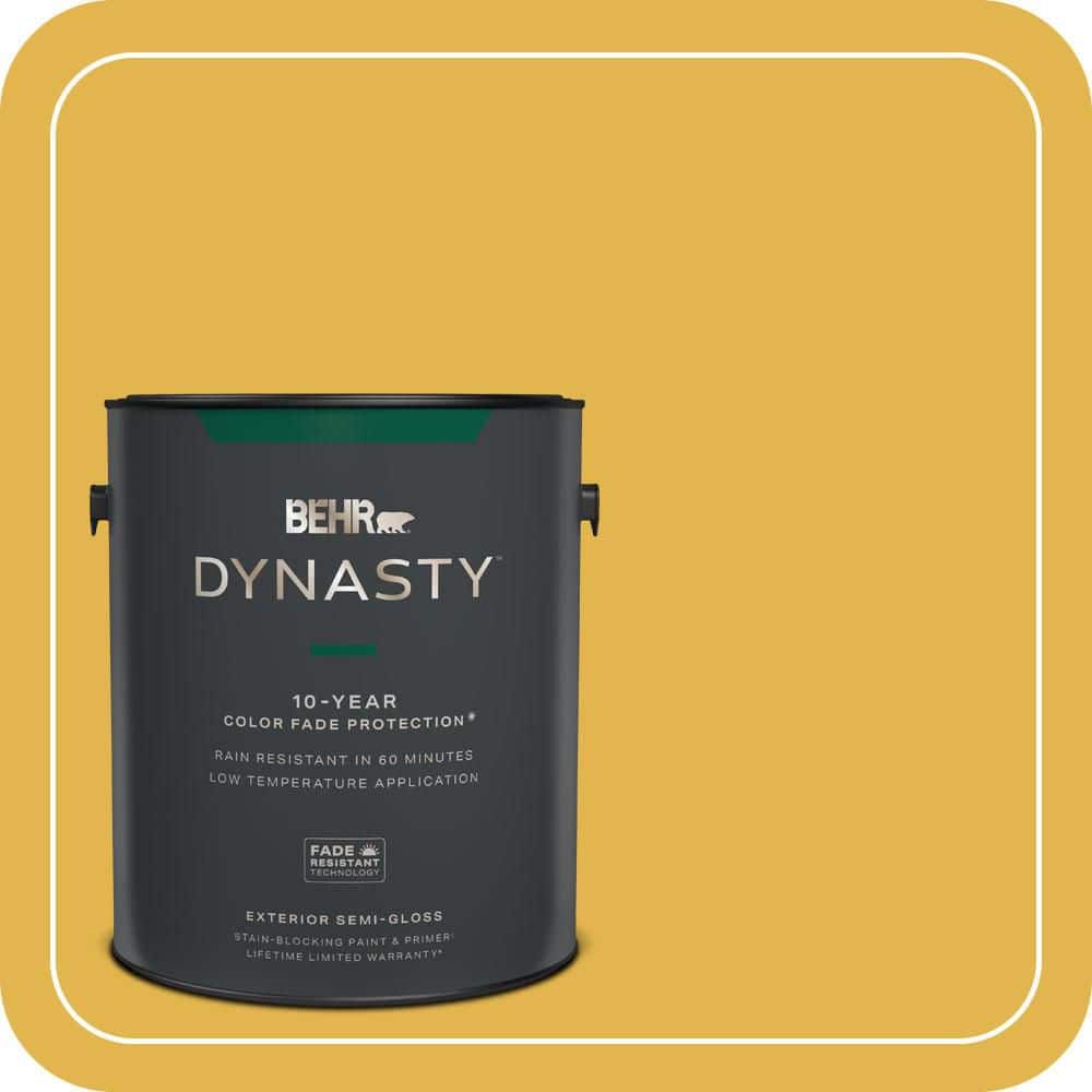 1 gal. #360D-6 Yellow Gold Semi-Gloss Exterior Stain-Blocking Paint & Primer price history on PriceWatchPro