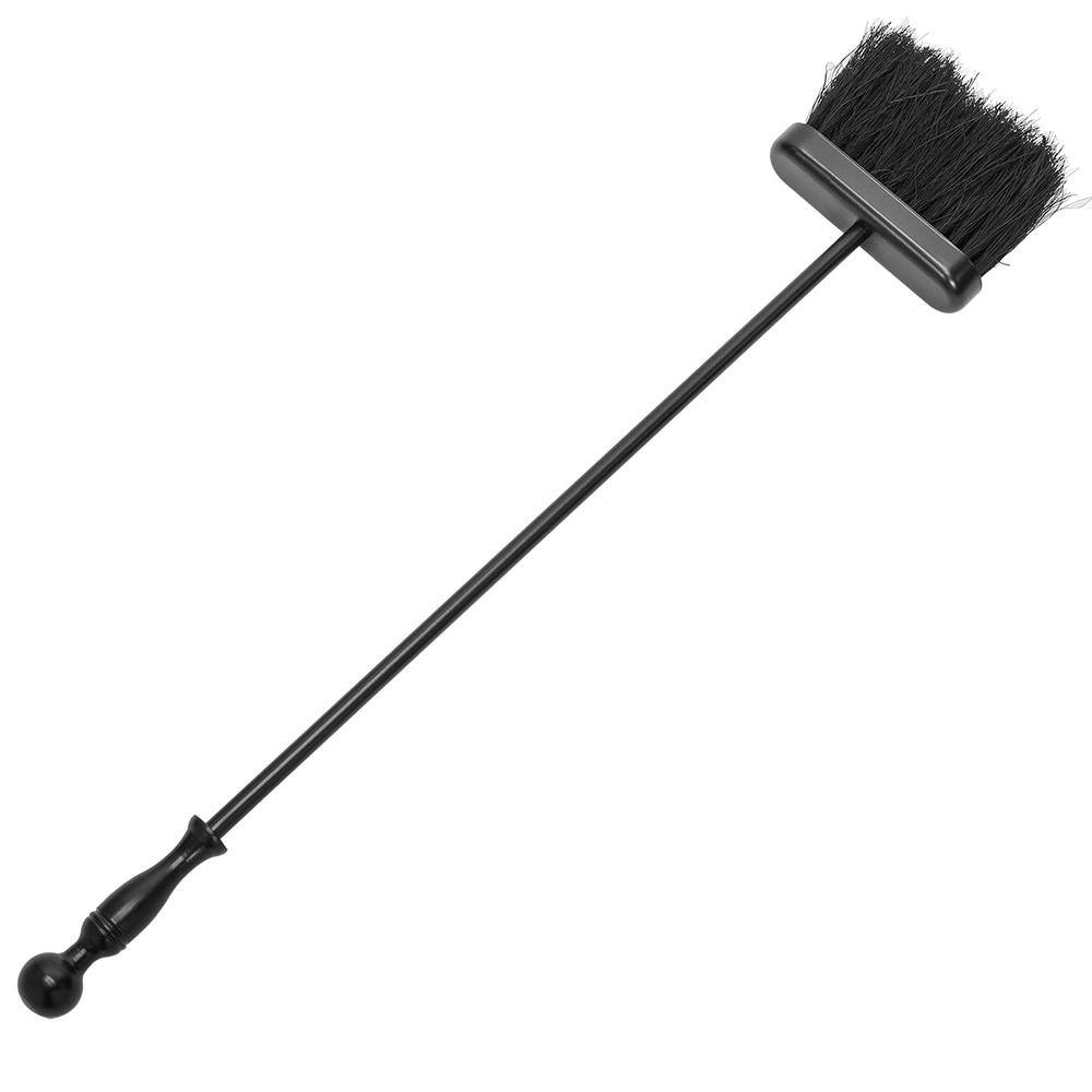 Black Wrought Iron 5-Piece Fireplace Tool Set with Stand
