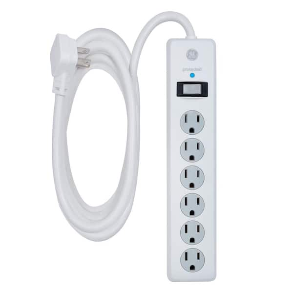 Photo 1 of GE 14092 6 Outlet Surge Protector White 10 ft Cord