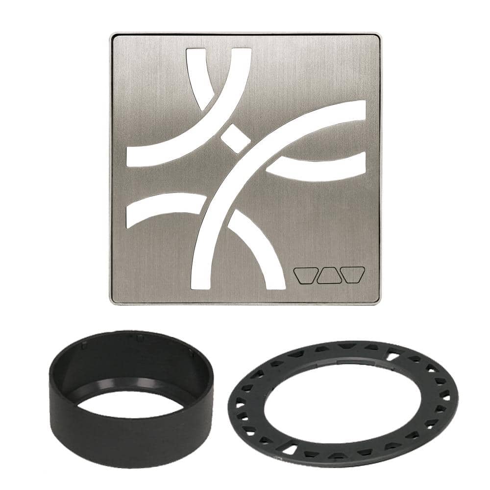 Kerdi-Drain 4 in. Brushed Nickel Curve Drain Grate price history on PriceWatchPro