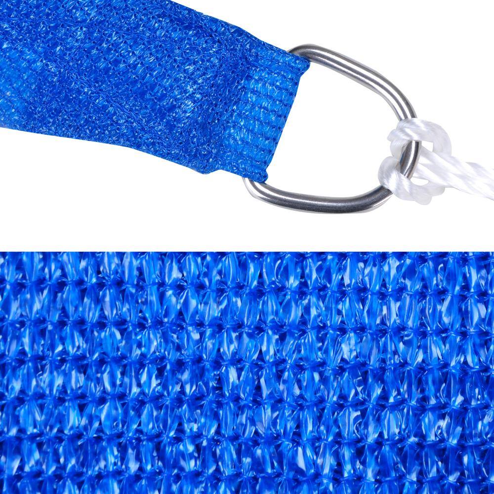 Blue 12' x 12' Square Sun Shade Sail Canopy