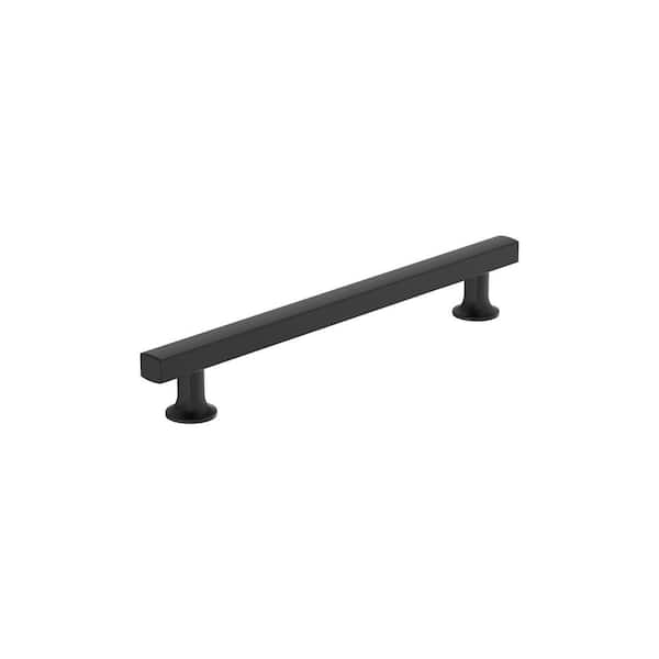 Amerock Everett 7-9/16 in. (192mm) Modern Matte Black Bar Cabinet Pull