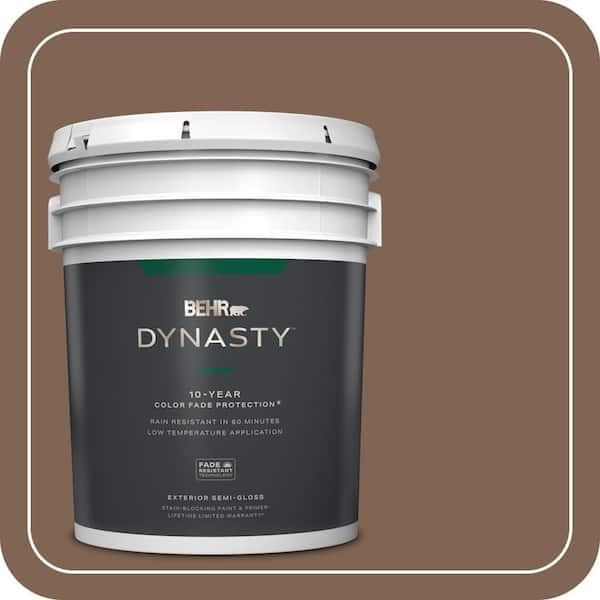 BEHR DYNASTY 5 gal. #N240-7 Joshua Tree Semi-Gloss Exterior Stain-Blocking Paint & Primer