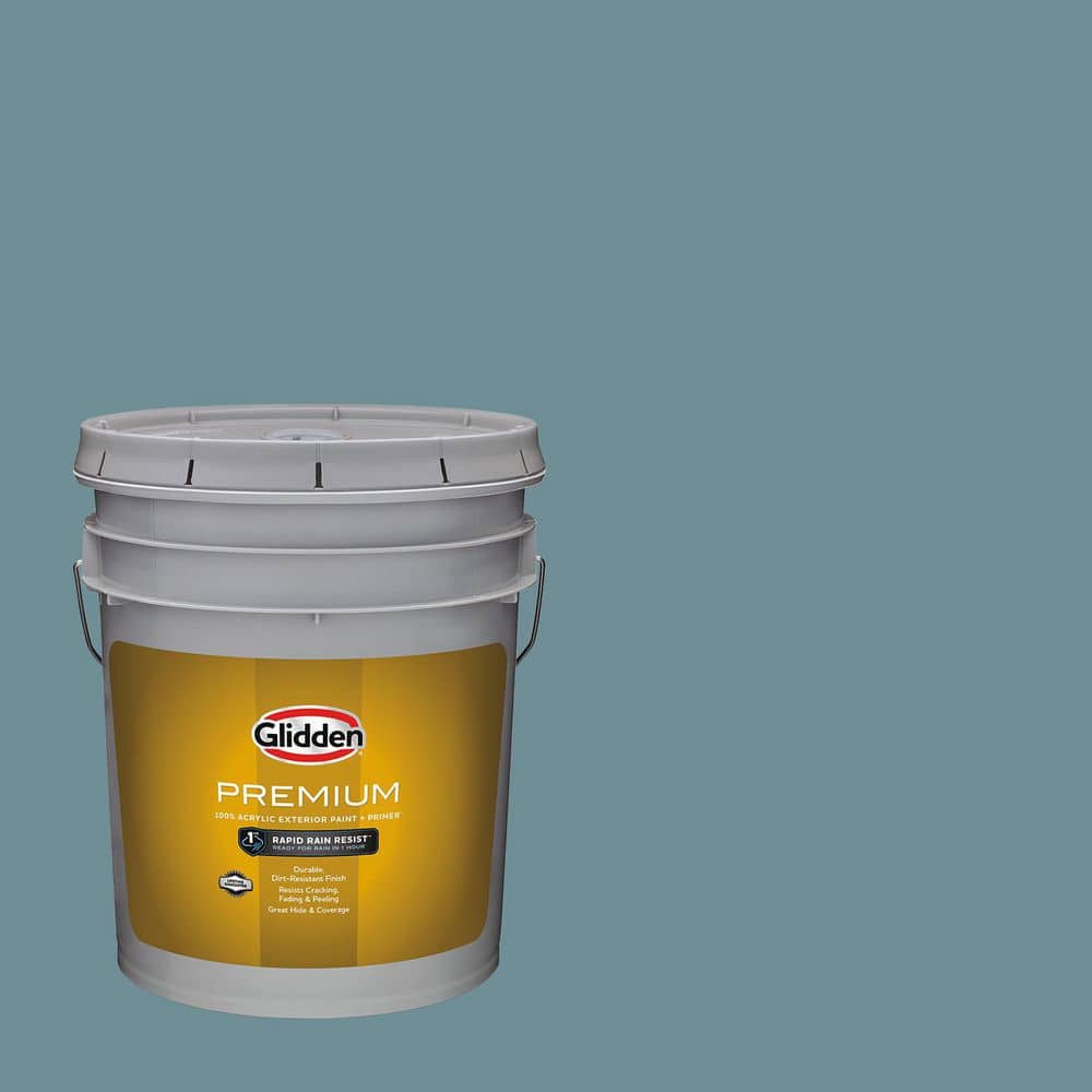 Baritone Color Glidden Premium 5 gal. PPG1149-5 Baritone Semi-Gloss Exterior Latex ...