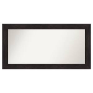 Furniture Espresso 49.75 in. x 25.75 in. Custom Non-Beveled Satin Recycled Polystyrene Bathroom Vanity Wall Mirror
