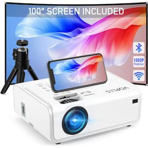 Projector with Wi-Fi and Bluetooth, 1920 x 1080p and 4k Full HD Support with 12000 Lumens