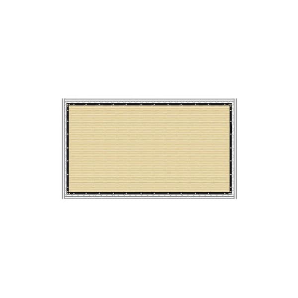 5 ft. x 50 ft. HDPE Privacy Screen Fence Commercial Shade Cover for Outdoor Back Yard, Sand