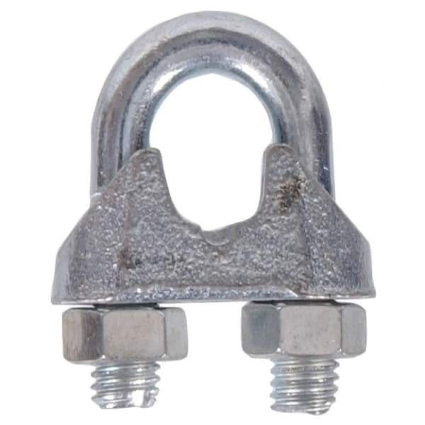 Hardware Essentials 1/4 in. Zinc-Plated Wire Rope Clip (10-Pack)