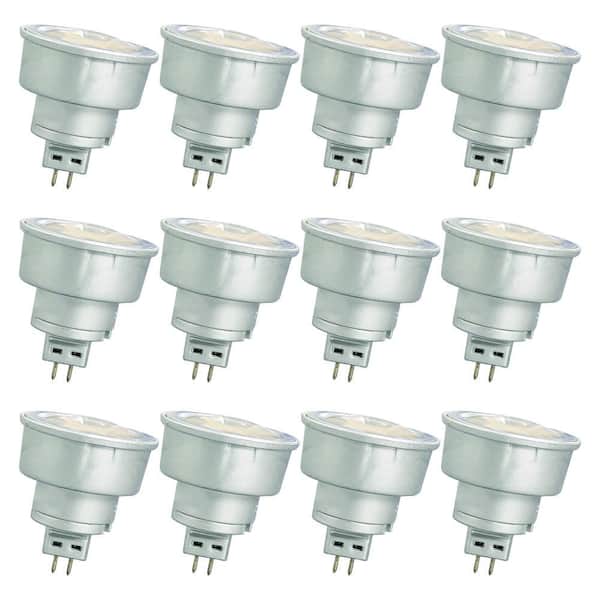 7-Watt Dimmable MR 16 Gu5.3 Bi-Pin Base LED Bulb 2700K - (12-Pack)
