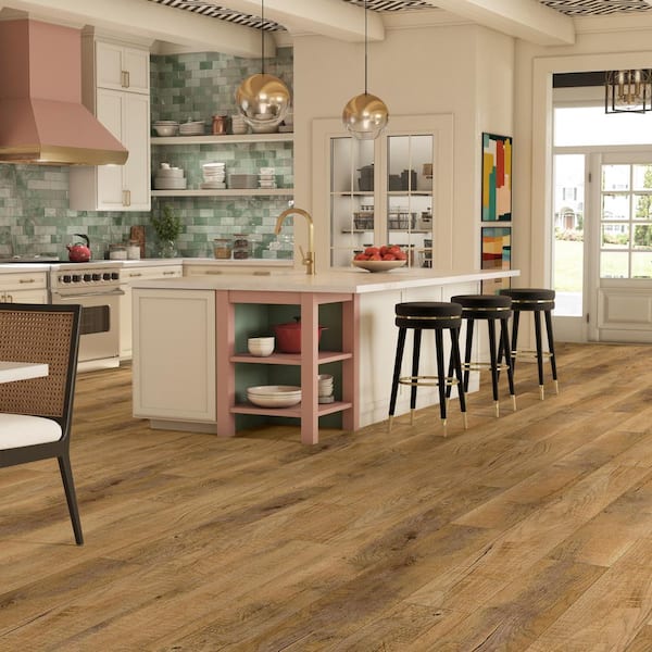 Classy Chic Coffee Date 12-MIL x 7 in. x 48 in. Glue Down Waterproof Luxury Vinyl Plank (51.33 sq. ft./carton)