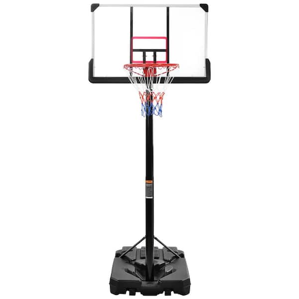 cenadinz Portable Basketball Hoop Basketball System 6.6 ft. to 10 ft. Height Adjustment