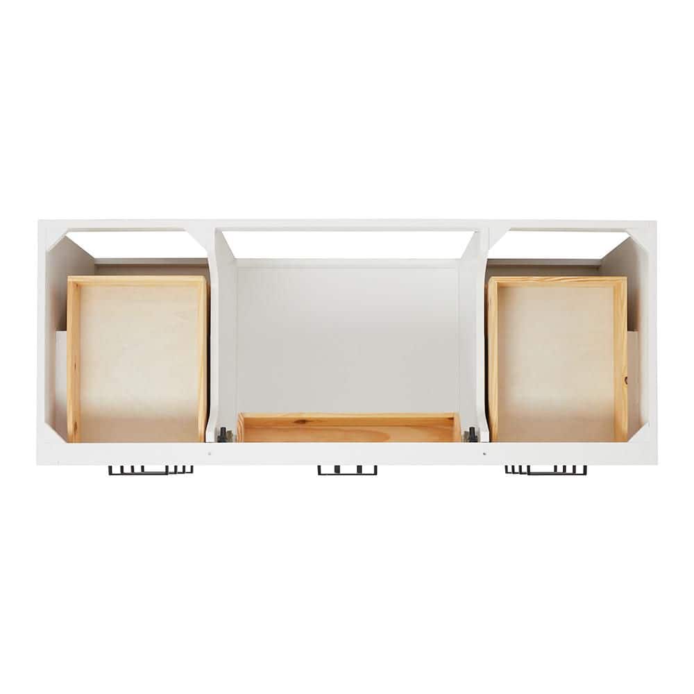 Hepburn 55" White Freestanding Single Basin Vanity Set