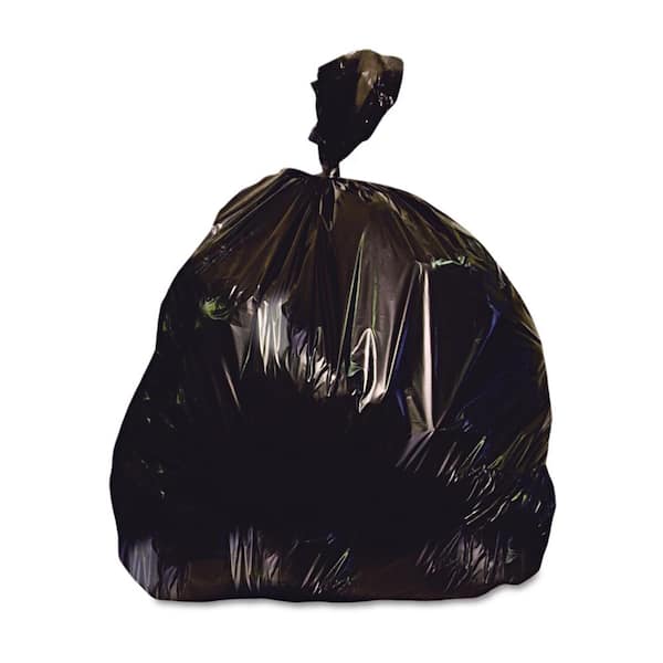 Heritage 33 in. x 39 in. 33 Gal. 1.5 mil Black Low-Density Repro Trash Can Liners (100/Carton)