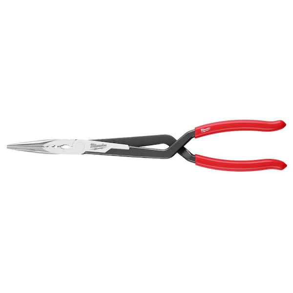 Milwaukee 13 in. Straight Long Needle Nose Pliers with Slip