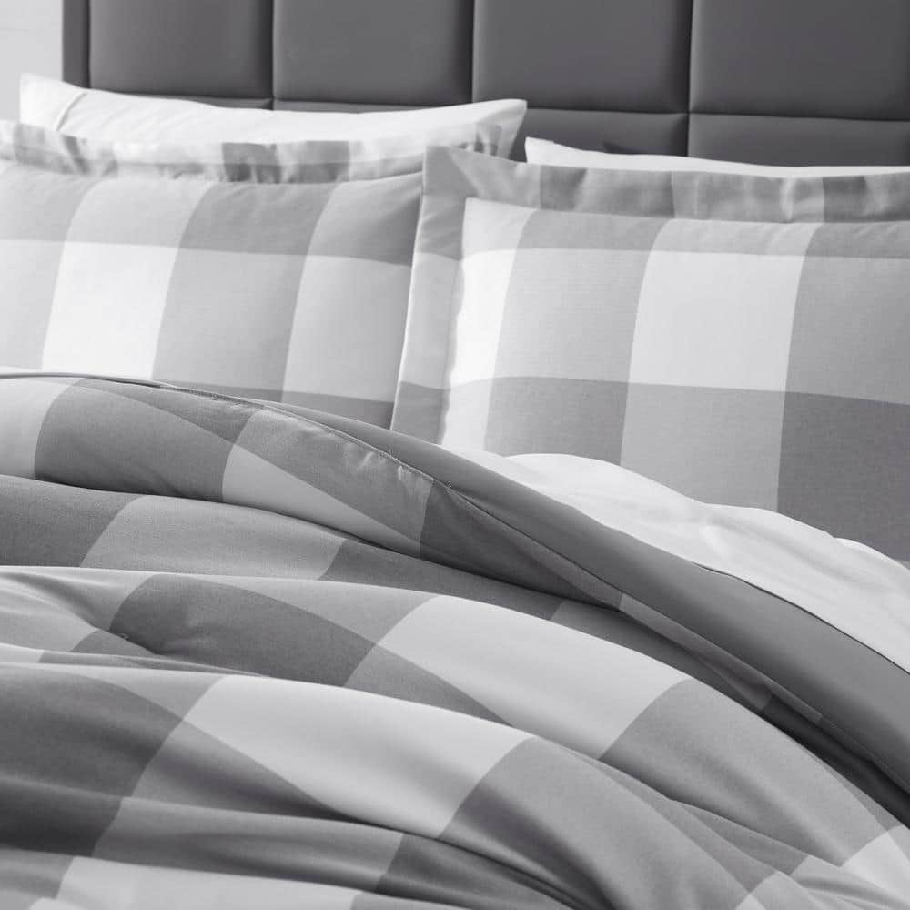 Queen White Microfiber Down Alternative Bed in a Bag Set