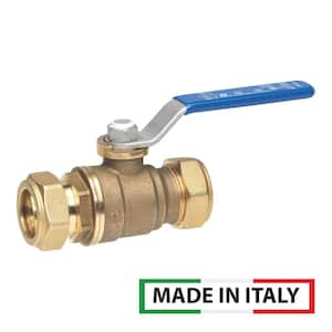 1/2 in. COMP x 1/2 in. COMP Standard Port Lead Free Brass Ball Valve