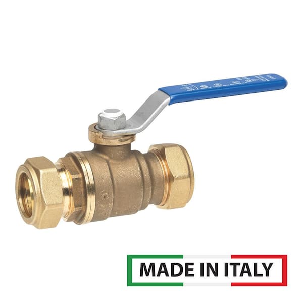 1/2 in. COMP x 1/2 in. COMP Standard Port Lead Free Brass Ball Valve