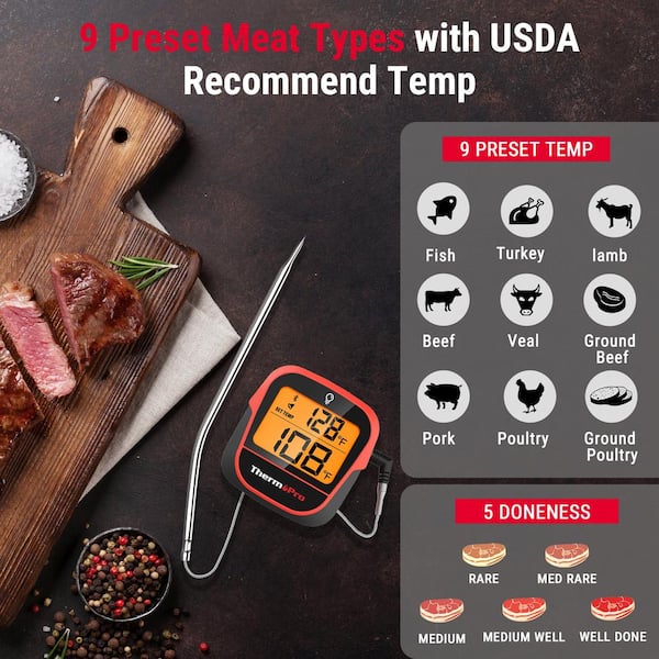 Wireless bluetooth 2024 meat thermometer